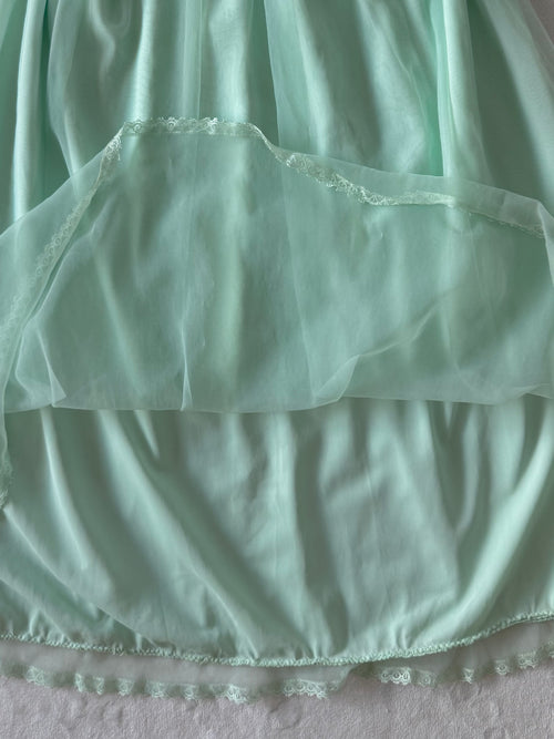 Princess Green Chiffon Babydoll size S/M