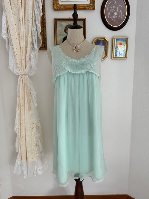 Princess Green Chiffon Babydoll size S/M