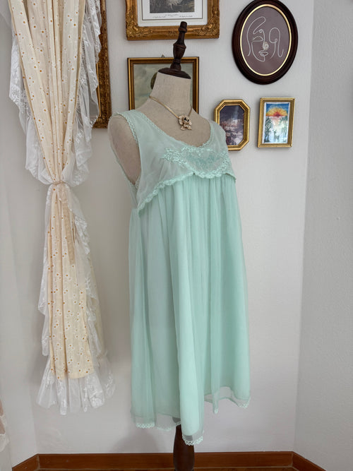 Princess Green Chiffon Babydoll size S/M