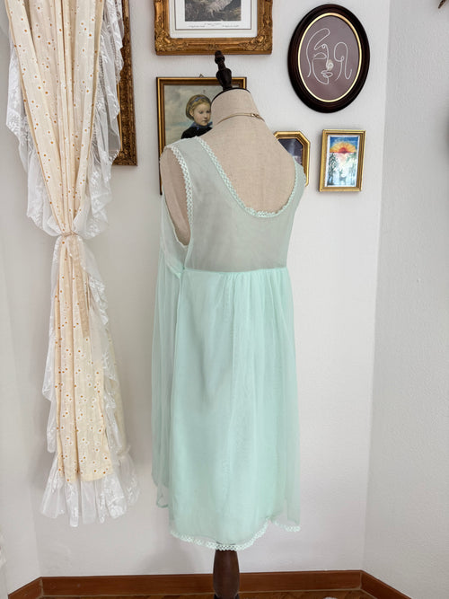Princess Green Chiffon Babydoll size S/M