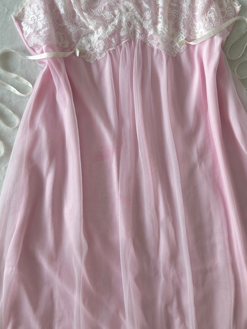 Kayser Lila Chiffon Lace Babydoll size S