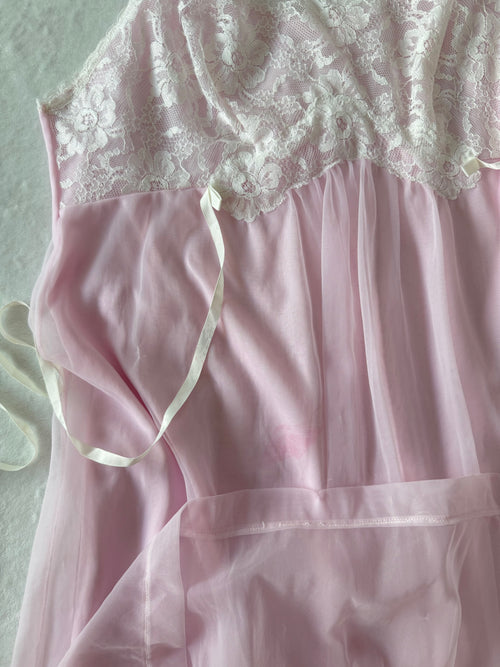 Kayser Lila Chiffon Lace Babydoll size S