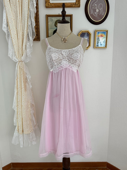 Kayser Lila Chiffon Lace Babydoll size S