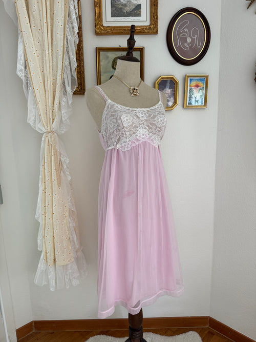 Kayser Lila Chiffon Lace Babydoll size S