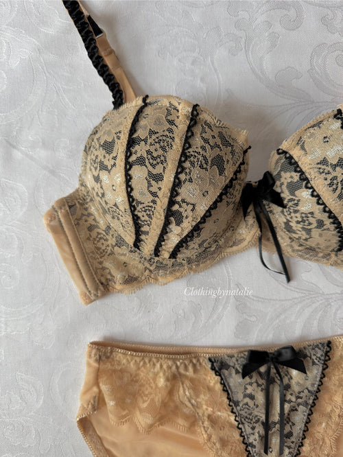 Japanese Espresso Lace Set (New-75B)