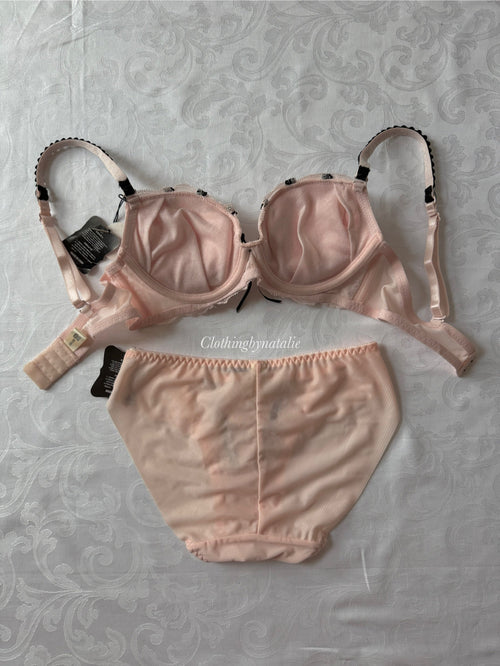 Japanese Black Pink Lace Set (New-75A)