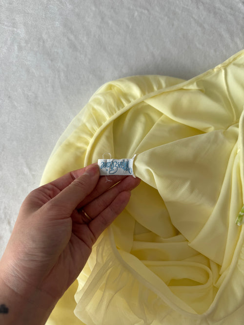 Miss Elaines Yellow Chiffon Babydoll size S/M