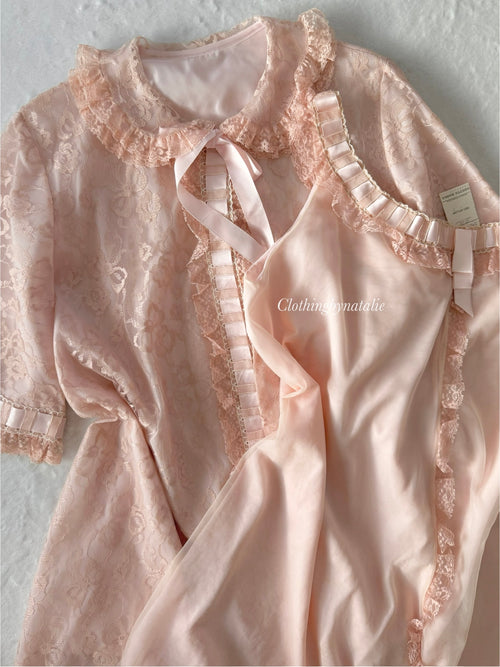 Odette Barsa Coquette Peignoir Robe Set size S/M