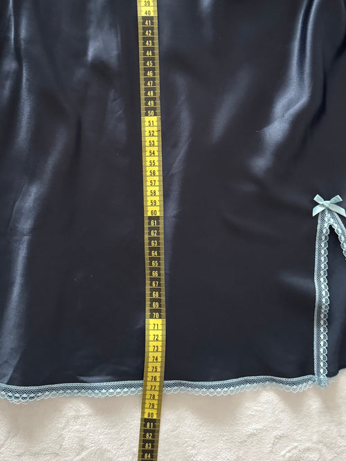 VS Angels Navy Blue Satin Slip Size M