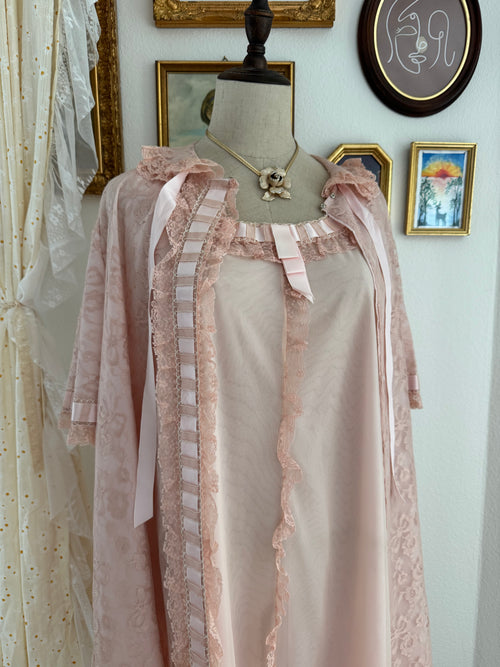 Odette Barsa Coquette Peignoir Robe Set size S/M