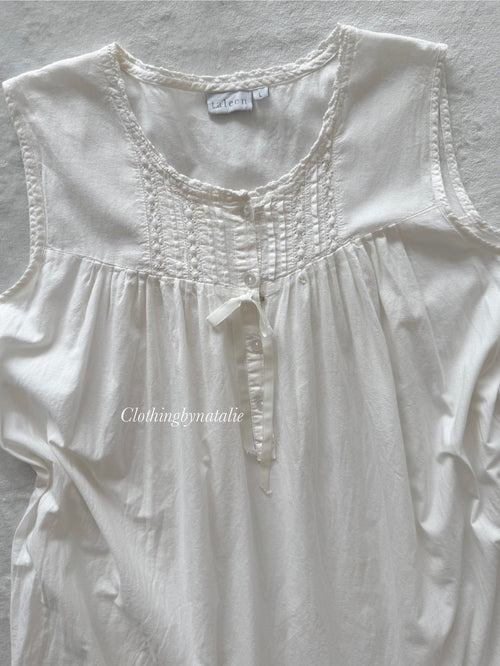 Vintage Taleen Cotton Prairie Nightgown Size M/L
