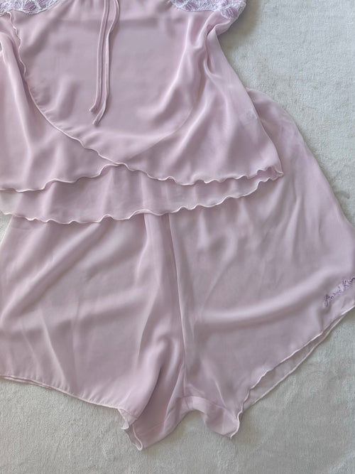Lila Sheer Chiffon Lounge Set size M