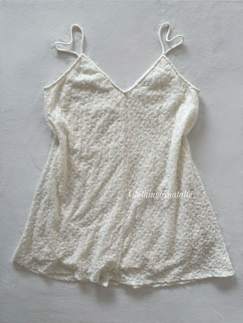 Zara Cotton Lace Babydoll Size M