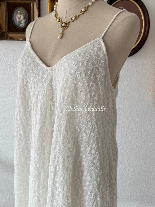Zara Cotton Lace Babydoll Size M