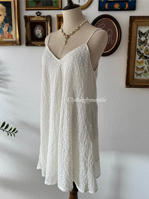 Zara Cotton Lace Babydoll Size M