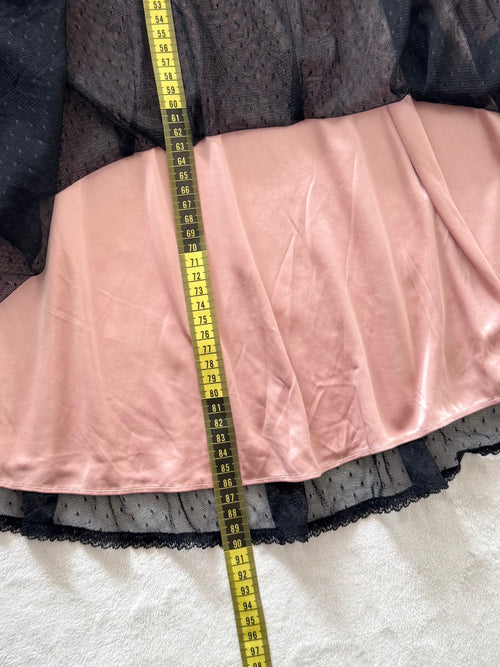 Whimsical Black Pink Babydoll Size M/small L