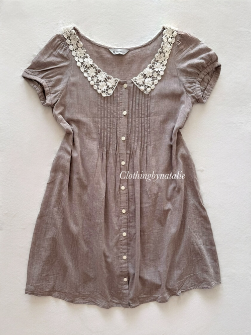 Japanese Grey Cotton Babydoll size S