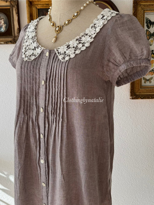 Japanese Grey Cotton Babydoll size S