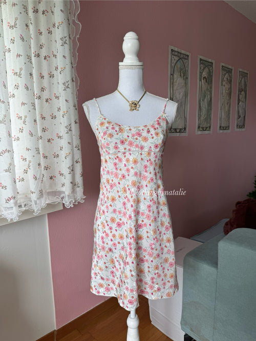 La Senza Floral Satin Slip Dress (S)