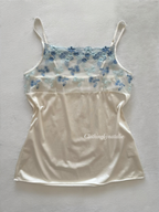 White Nylon Lace Cami Size XS