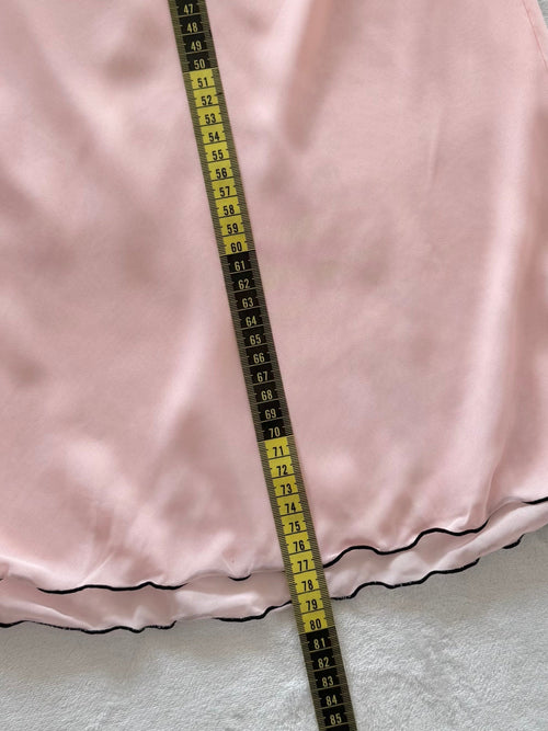 Romantic Pink Sheer Chiffon Slip Size XS