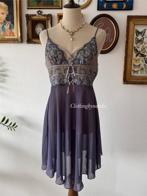 Fairy Purple Chiffon Babydoll Size M