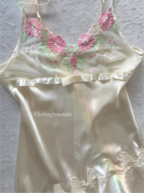 Fishtail Satin Midi Slip Size S/small M