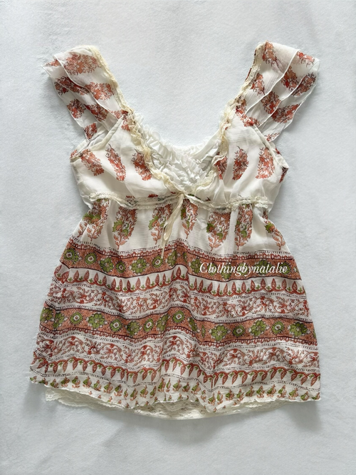 Y2K Chiffon Blouse size S