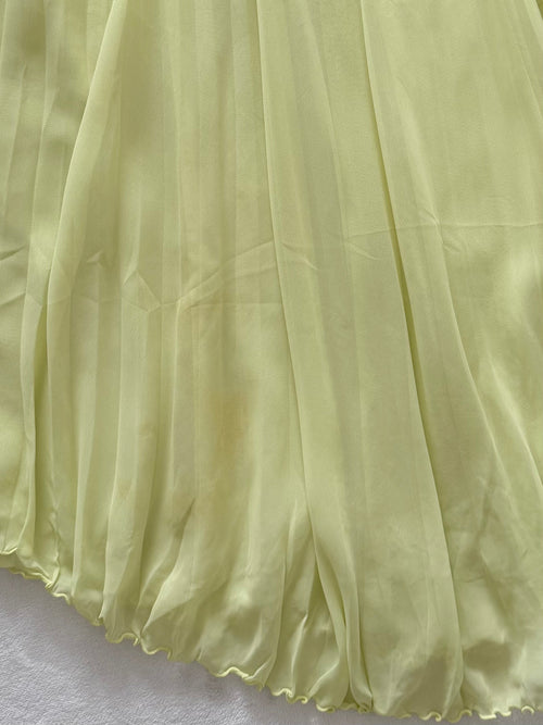 Fairy Green Pleated Chiffon Babydoll Size M