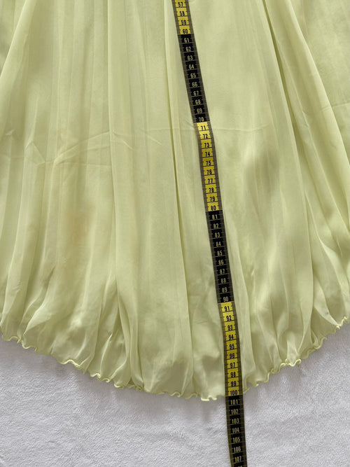 Fairy Green Pleated Chiffon Babydoll Size M