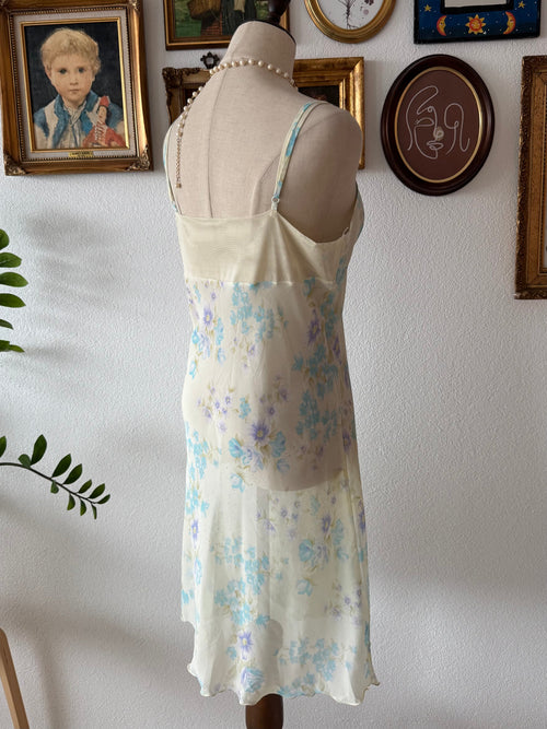 Romantic Blue Chiffon Nightgown Size M