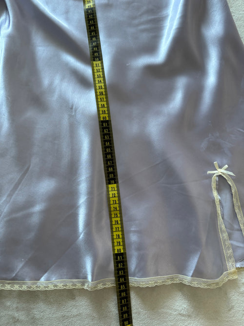 George Purple Satin Mini Dress size L