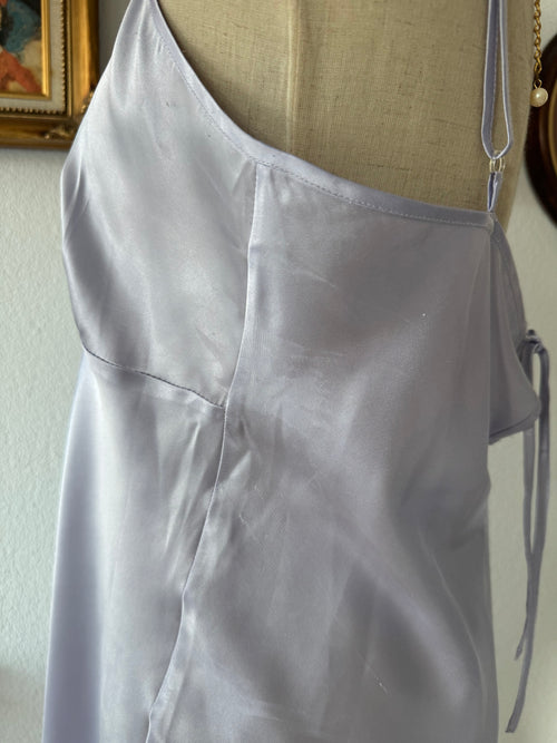 George Purple Satin Mini Dress size L