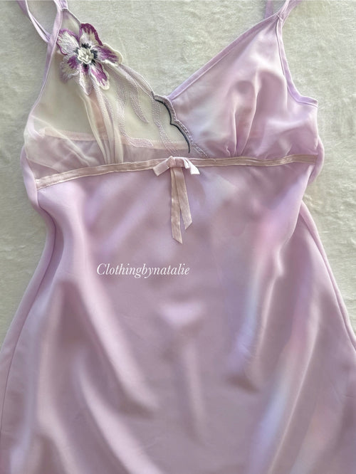 Fairy Lila Chiffon Slip Size S