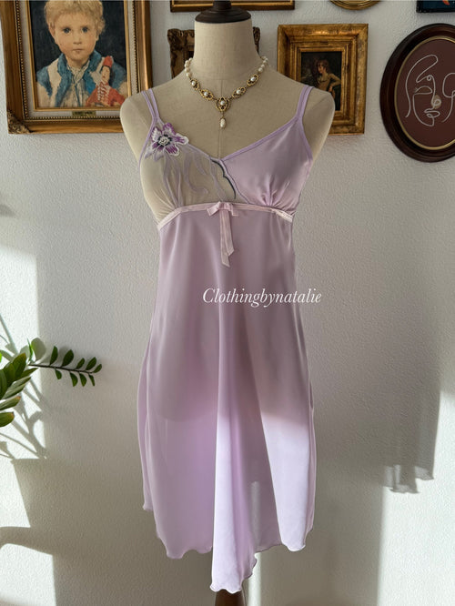 Fairy Lila Chiffon Slip Size S