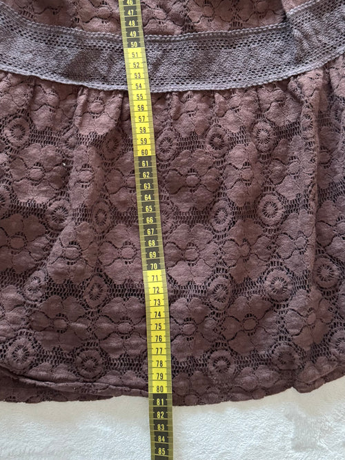 Y2K Brown Lace Babydoll Size M