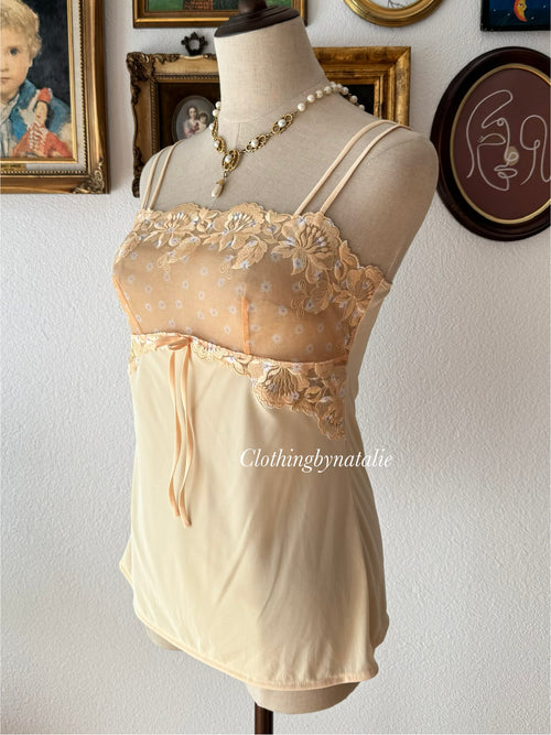 Orange Nylon Cami Size S