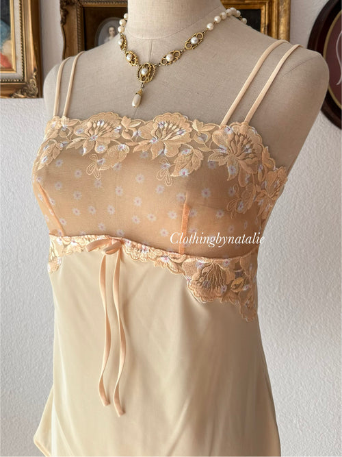 Orange Nylon Cami Size S