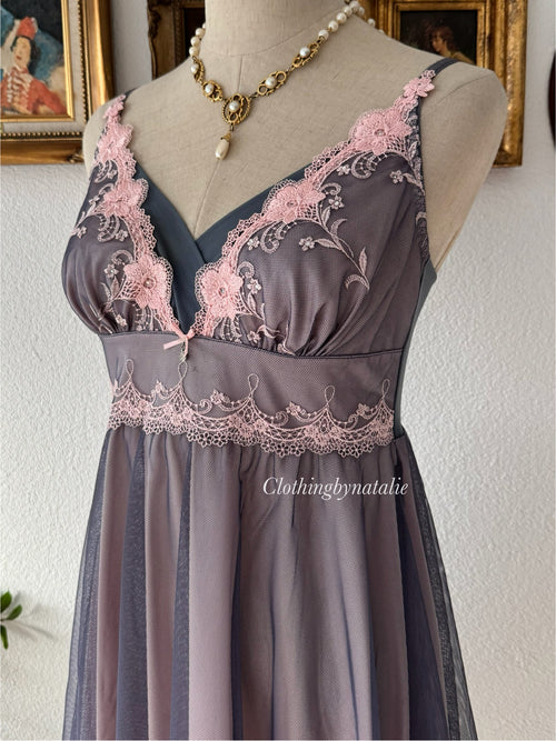 Whimsical Floral Lila Babydoll Size S/M