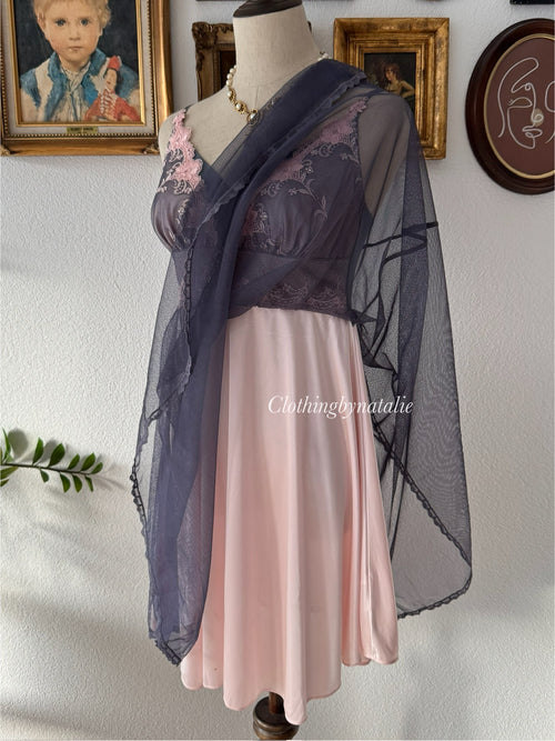 Whimsical Floral Lila Babydoll Size S/M