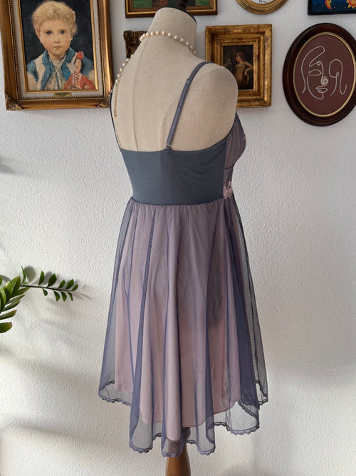 Whimsical Floral Lila Babydoll Size S/M