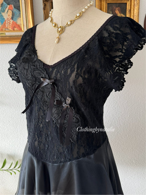 Cinema Etoile Black Lace Babydoll Size S/M