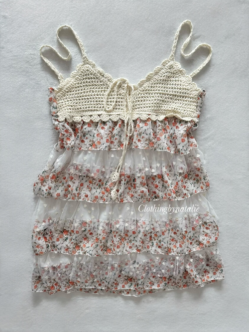 Boho Tutu Chiffon Babydoll Size S
