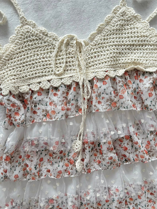 Boho Tutu Chiffon Babydoll Size S