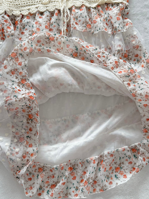 Boho Tutu Chiffon Babydoll Size S