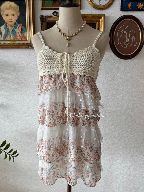 Boho Tutu Chiffon Babydoll Size S