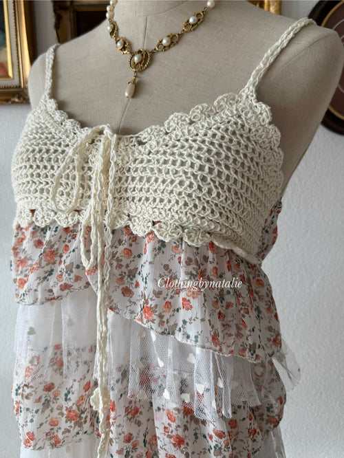 Boho Tutu Chiffon Babydoll Size S