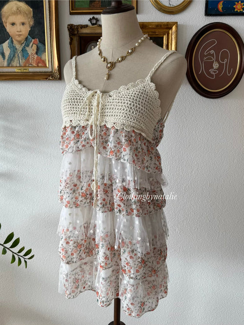 Boho Tutu Chiffon Babydoll Size S