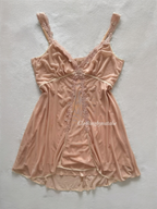 Coquette Nude Mesh Slip Size M