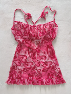 Romantic Heart Mesh Slip Size M
